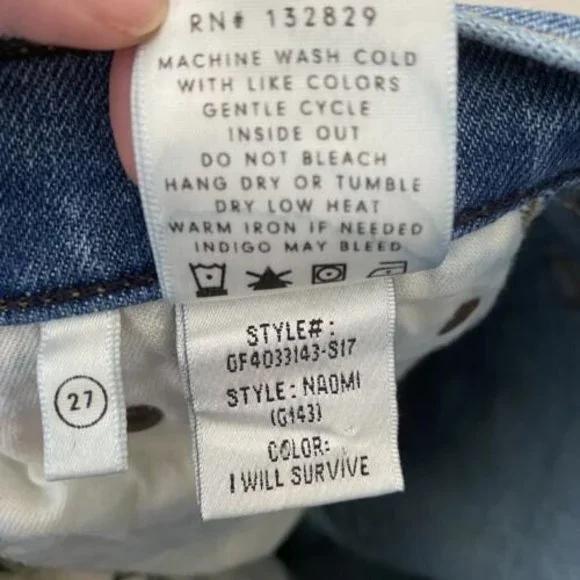 GRLFRND Naomi High Rise Denim I Will Survive Womens Jeans Size 27 - Picture 5 of 9